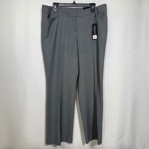 Lane Bryant The Sophie Black Micro Pattern Classic Trouser Pants Women's 14 NWT